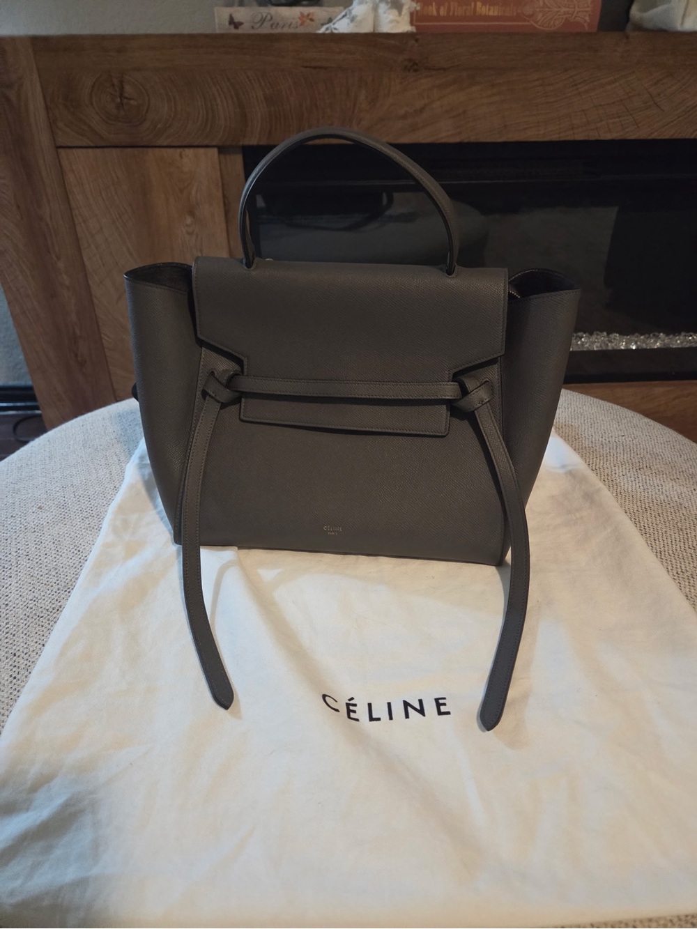 Celine leather mini belt bag gray - Picture 2 of 14